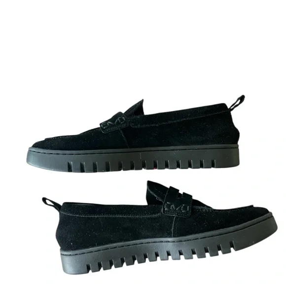 VIONIC Black Suede Leather Comfort Slip-on Loafers Women’s Size 7 - Picture 2 of 9
